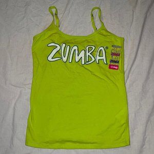 New Allure Green Spaghetti Zumba Tank Size Large